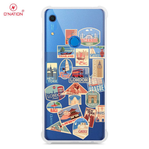 Huawei Y6s 2019 Cover - Personalised Boarding Pass Ticket Series - 5 Designs - Clear Phone Case - Soft Silicon Borders