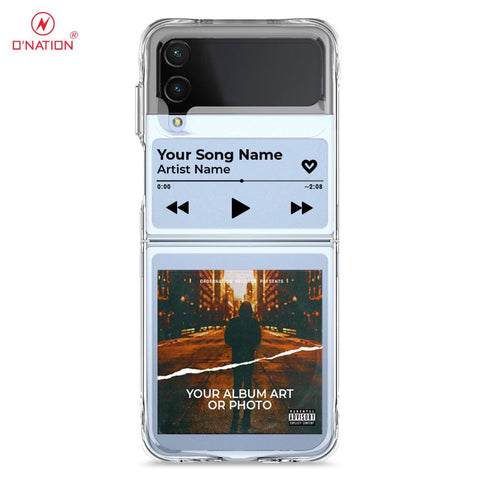 Samsung Galaxy Z Flip 4 5G Cover - Personalised Album Art Series - 4 Designs - Clear Phone Case - Soft Silicon Borders