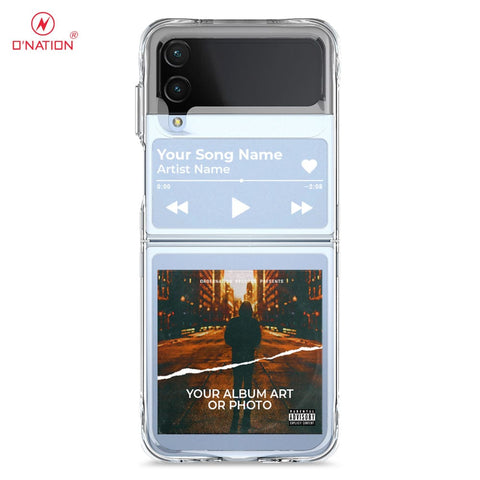 Samsung Galaxy Z Flip 4 5G Cover - Personalised Album Art Series - 4 Designs - Clear Phone Case - Soft Silicon Borders