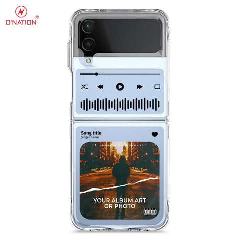 Samsung Galaxy Z Flip 4 5G Cover - Personalised Album Art Series - 4 Designs - Clear Phone Case - Soft Silicon Borders