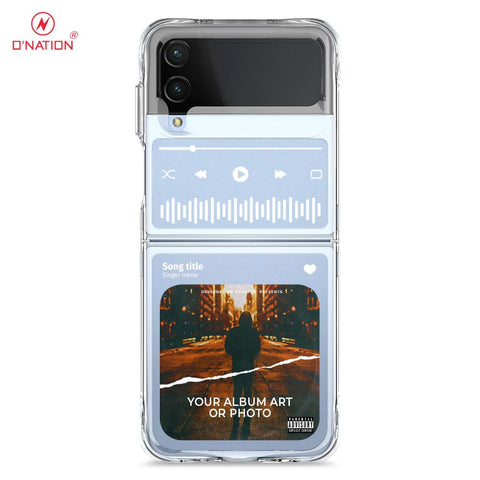 Samsung Galaxy Z Flip 4 5G Cover - Personalised Album Art Series - 4 Designs - Clear Phone Case - Soft Silicon Borders