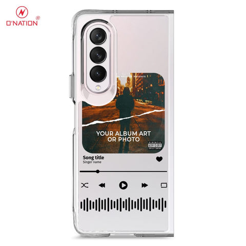 Samsung Galaxy Z Fold 3 5G Cover - Personalised Album Art Series - 4 Designs - Clear Phone Case - Soft Silicon Borders